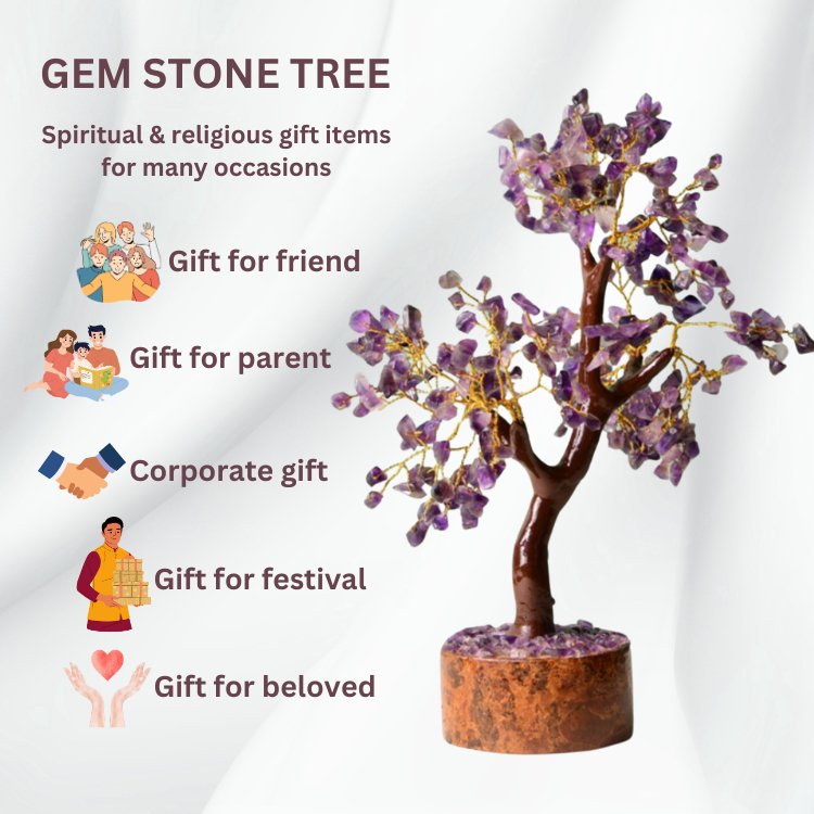 Amethyst Crystal Prosperity Tree - Samriidhhii Store