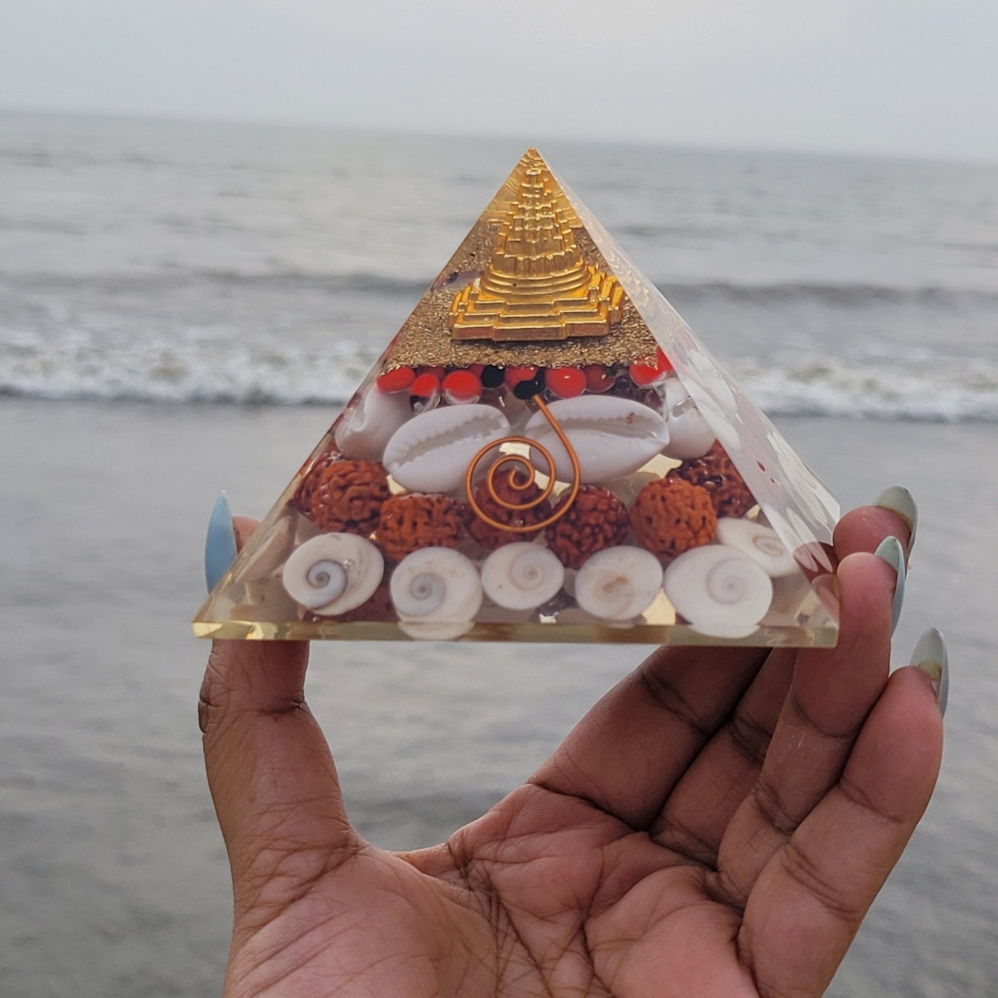 Dhan Laxmi Shree Yantra Orgon Pyramid - Samriidhhii Store