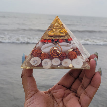 Dhan Laxmi Shree Yantra Orgon Pyramid - Samriidhhii Store