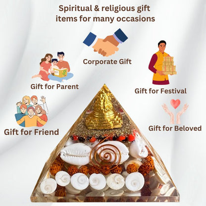 Dhan Laxmi Shree Yantra Orgon Pyramid - Samriidhhii Store