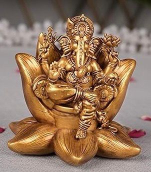 Golden Kamal Laxmi Ganesh Set - Samriidhhii Store