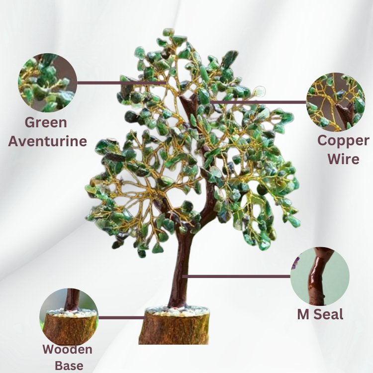 Green Aventurine Crystal Prosperity Tree - Samriidhhii Store