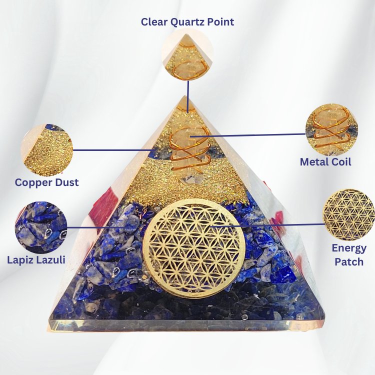 Lapis Lazuli Orgon Pyramid - Samriidhhii Store