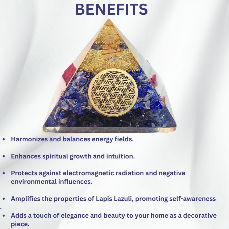 Lapis Lazuli Orgon Pyramid - Samriidhhii Store