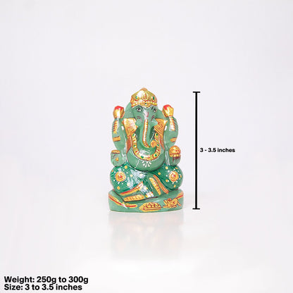 Green Aventurine Ganesha - Samriidhhii Store