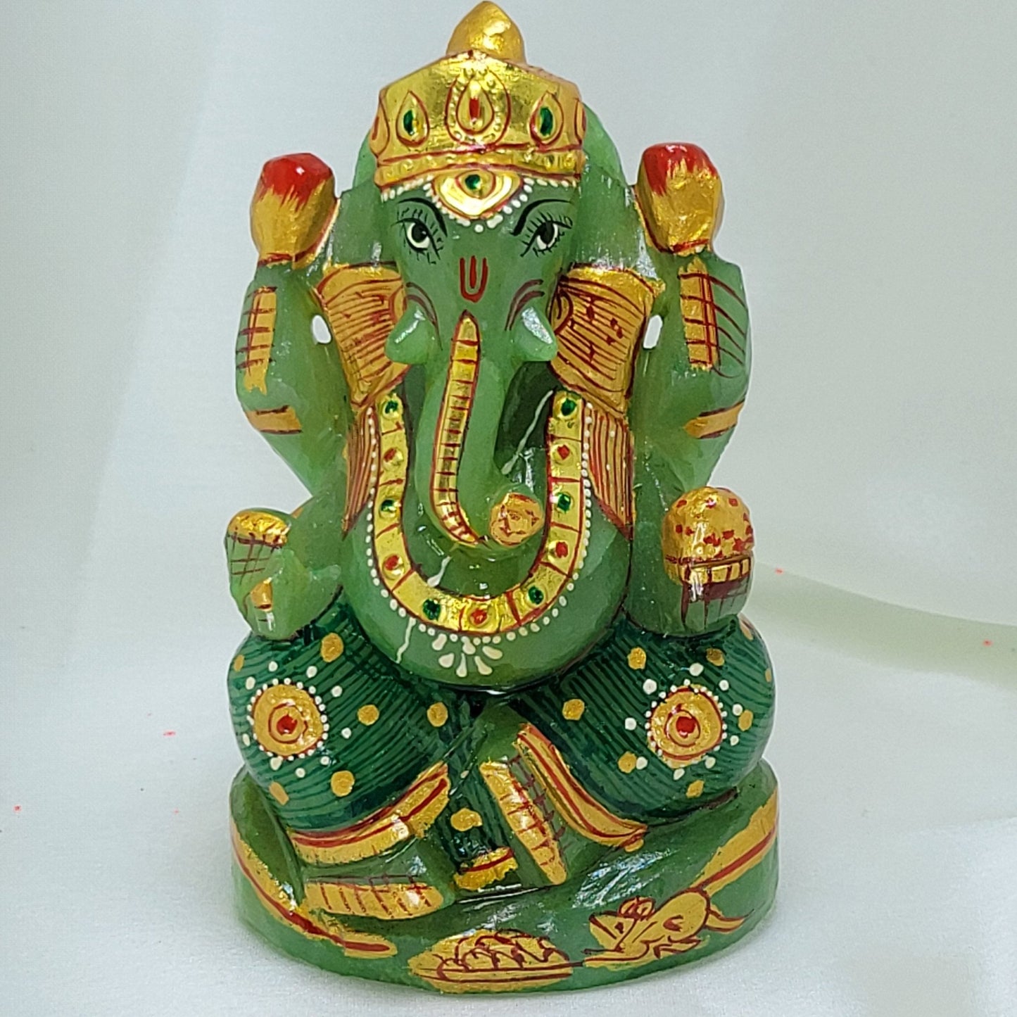 Green Aventurine Ganesha - Samriidhhii Store