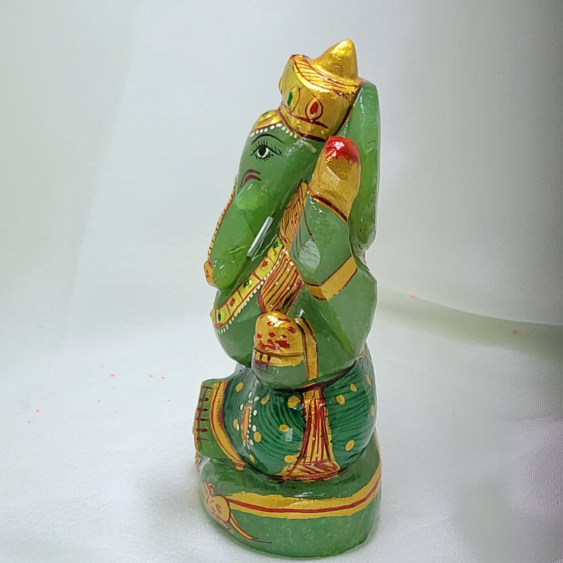 Green Aventurine Ganesha - Samriidhhii Store