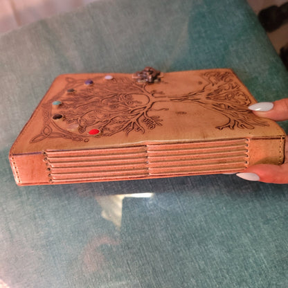 Hand Crafted Tree of Life Leather Diary - Samriidhhii Store