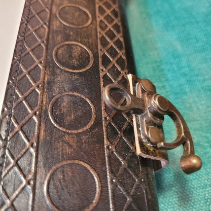 Handmade Embossed Angel Leather journal - Samriidhhii Store