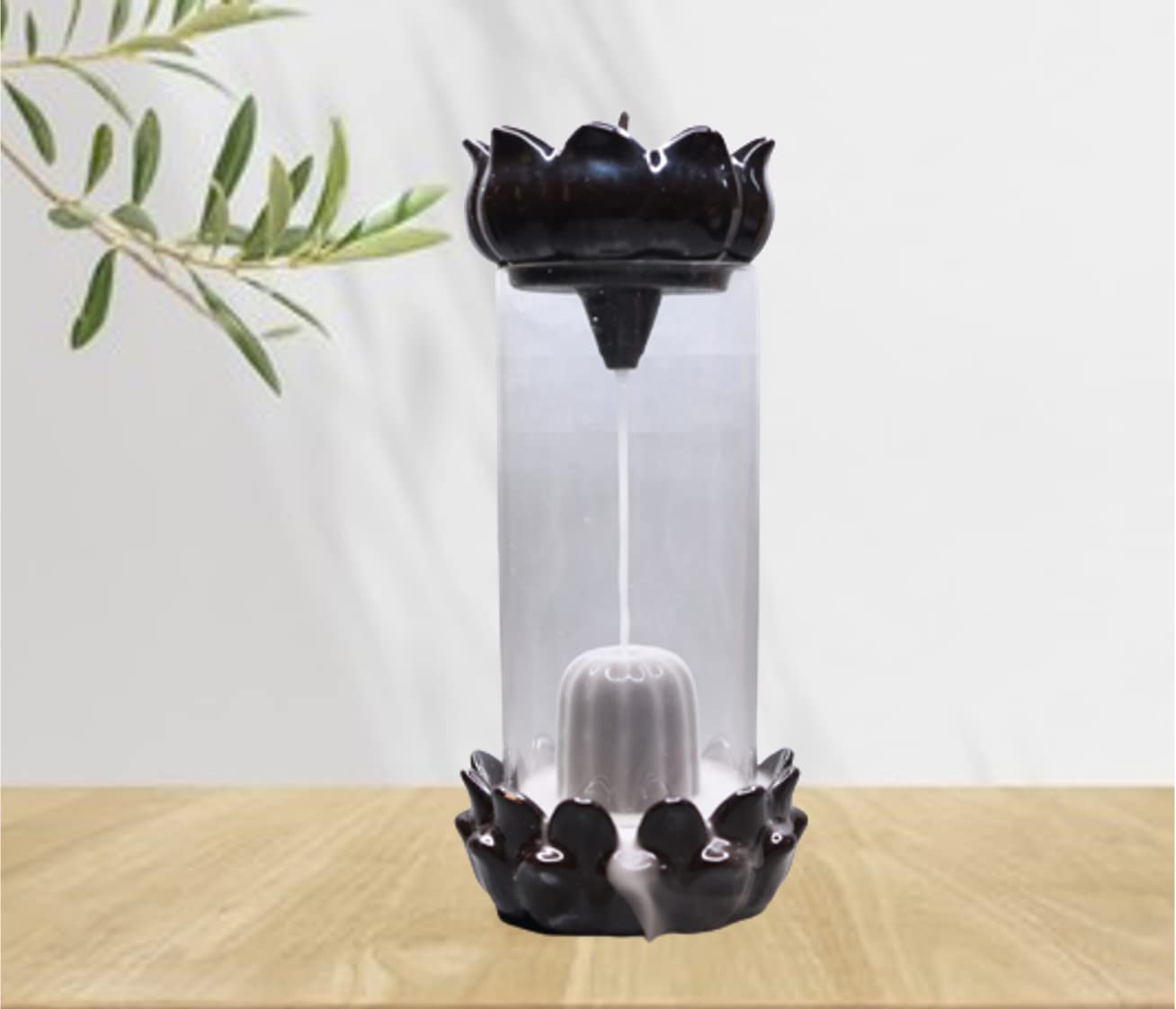 Shiva Shivling Smoke Fountain with Cylinder Glass - Samriidhhii Store