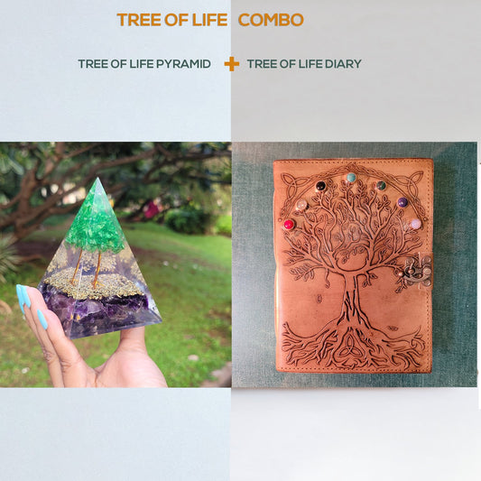 Tree Of Life Combo (Orgone Pyramid + Diary) - Samriidhhii Store