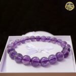 Amethyst Tumble Beads Stretchable Bracelet