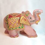 Crystal Rose Quartz Elephant
