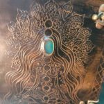 Handmade Embossed Angel Leather Journal